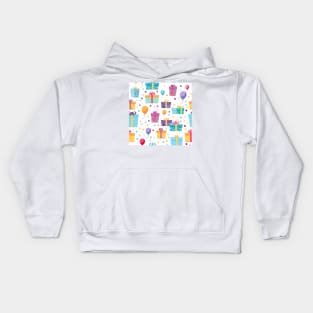 Happy Birthday Party Celebration Pattern 17 Kids Hoodie